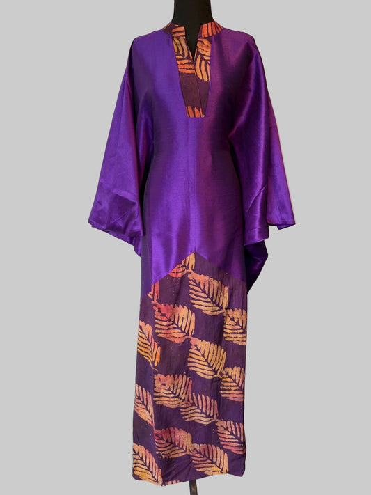 Adire/raw silk bubu