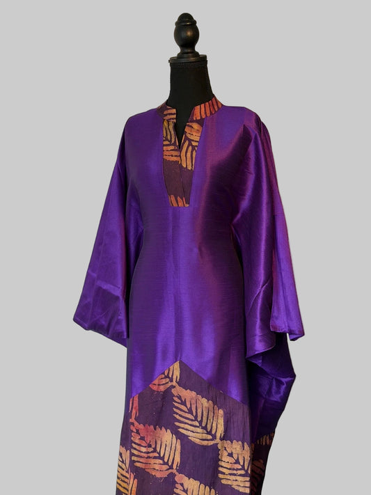 Adire/raw silk bubu