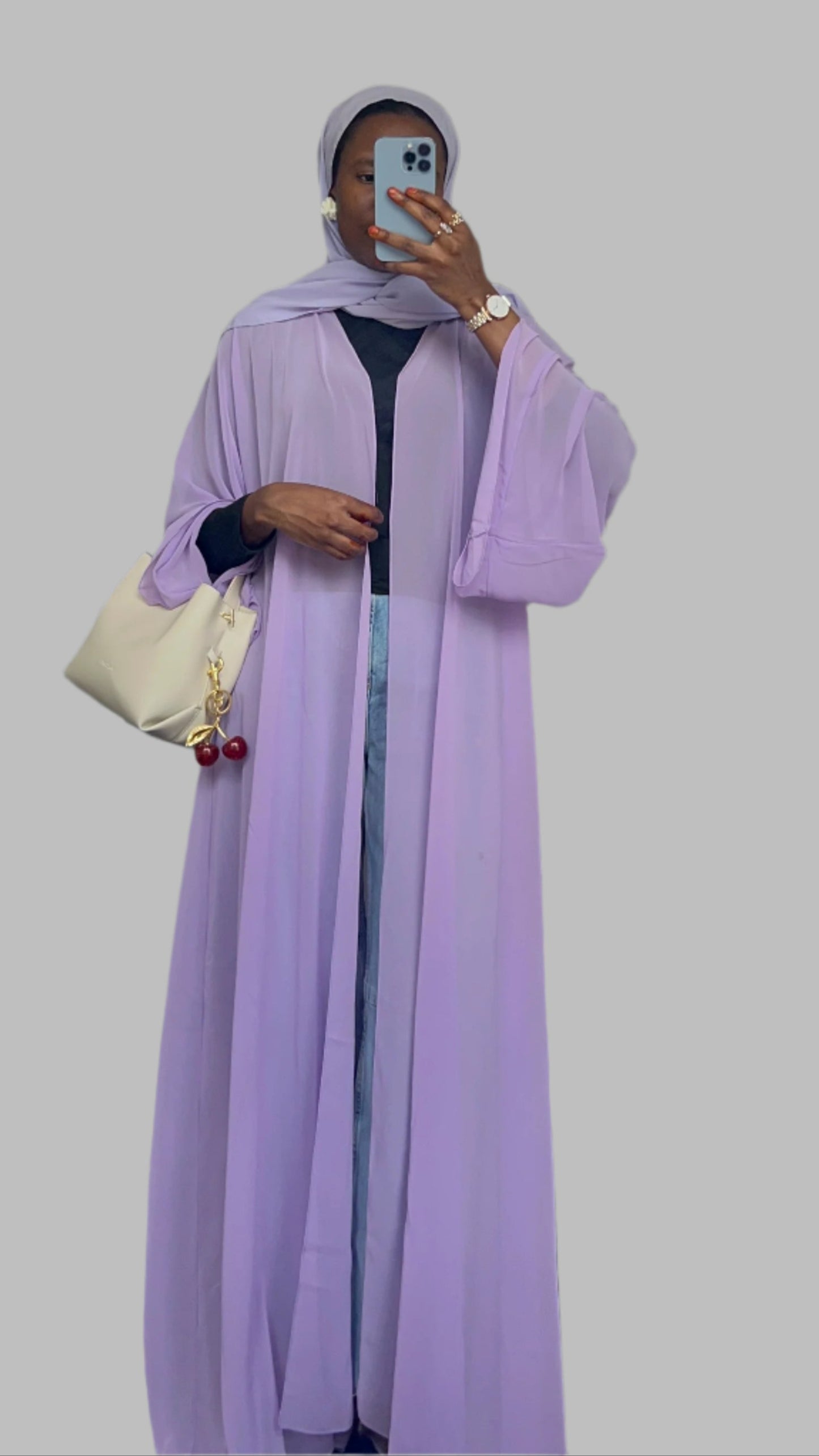 Chiffon throw over