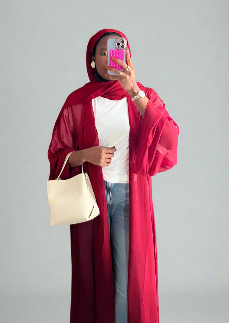 Summer chiffon throw over