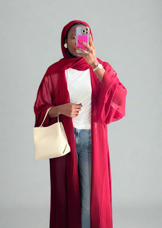 Summer chiffon throw over